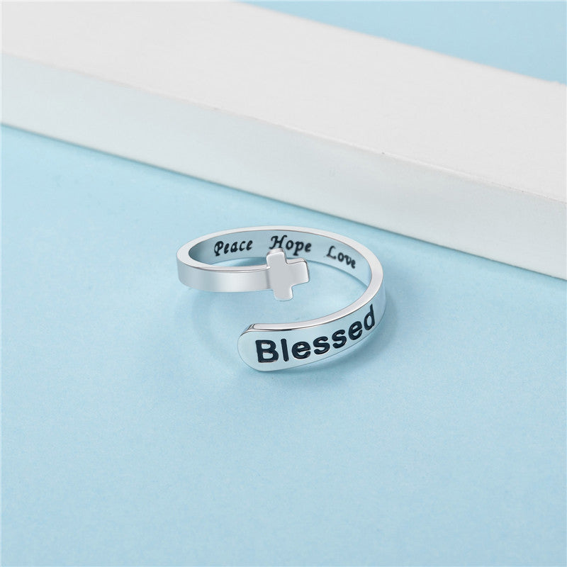 Blessed Peace Hope Love Ring