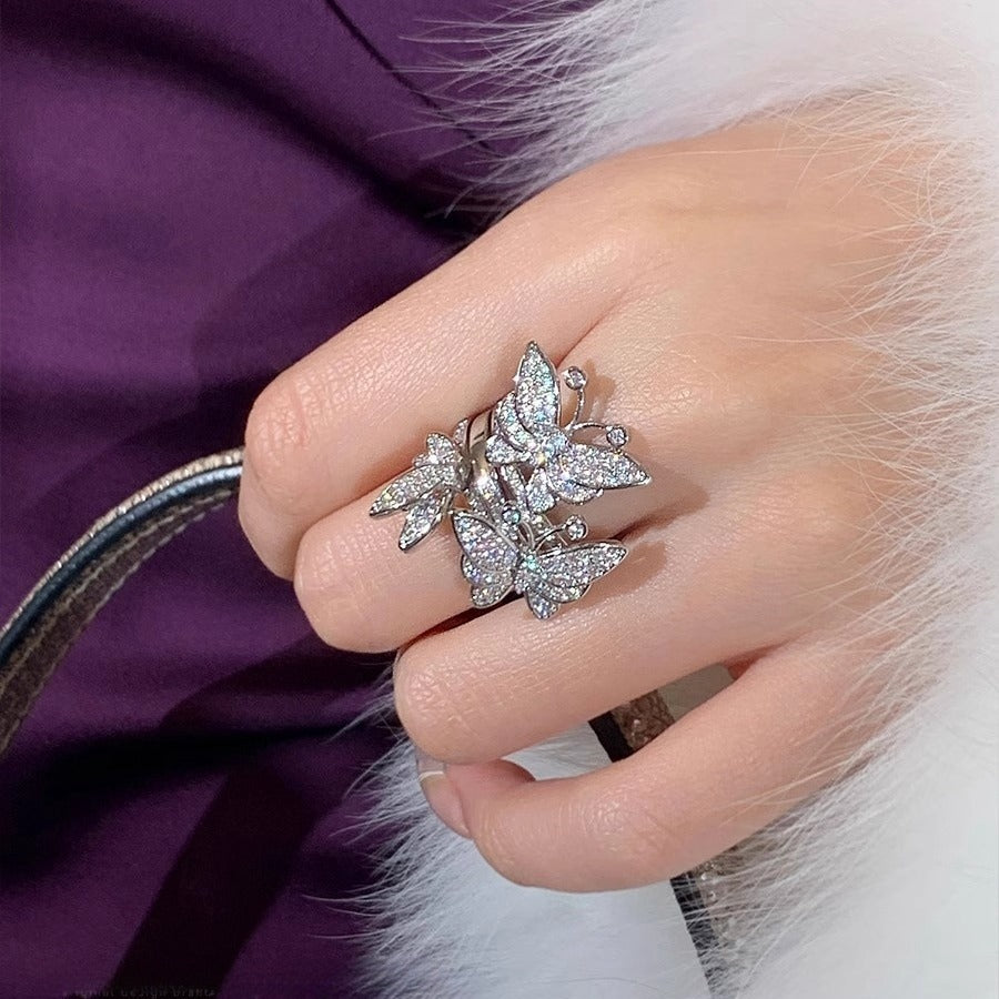 Butterfly delicate fairy ring