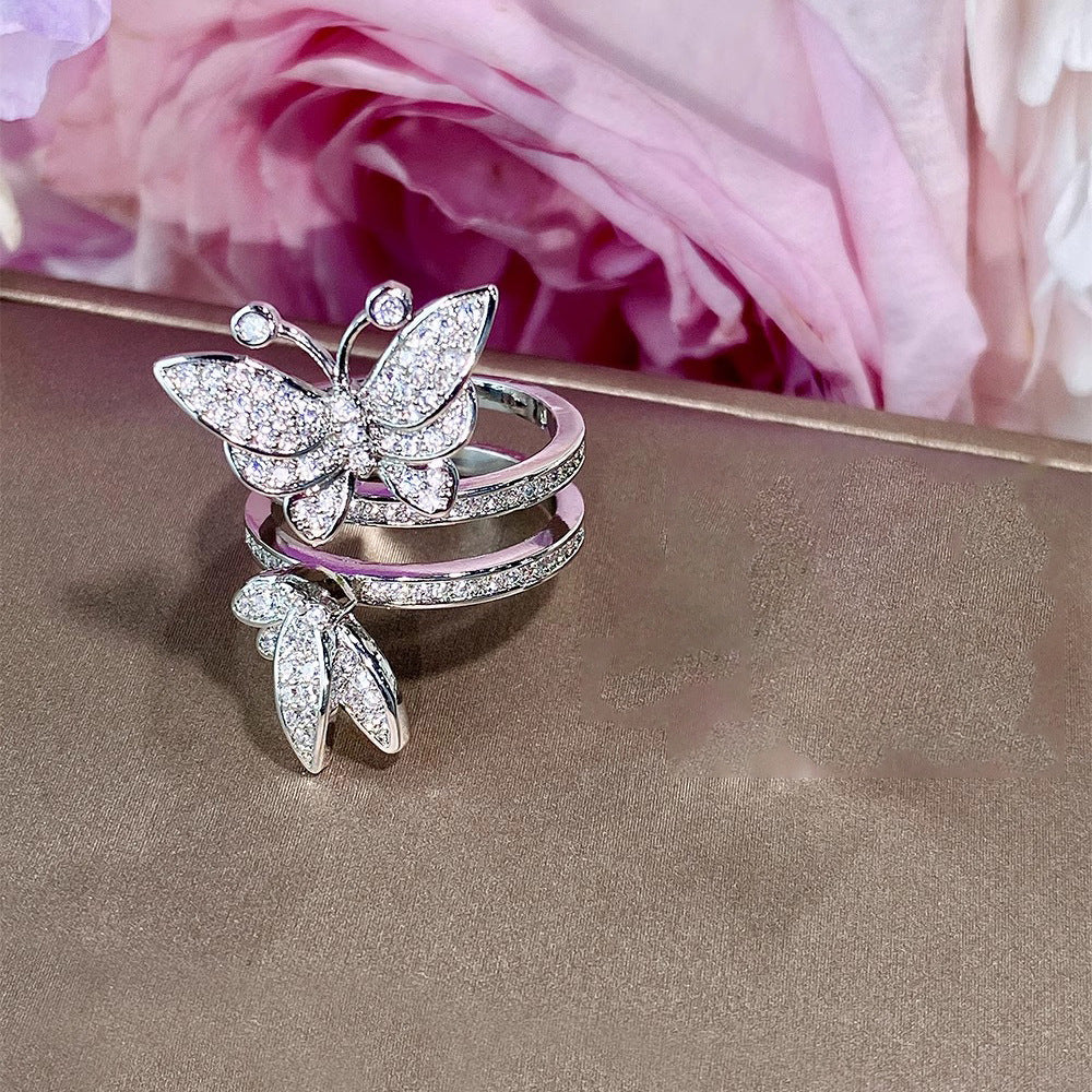 Butterfly delicate fairy ring