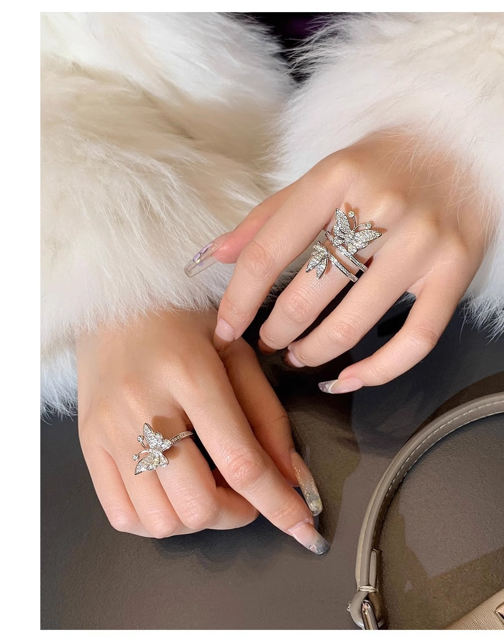 Butterfly delicate fairy ring