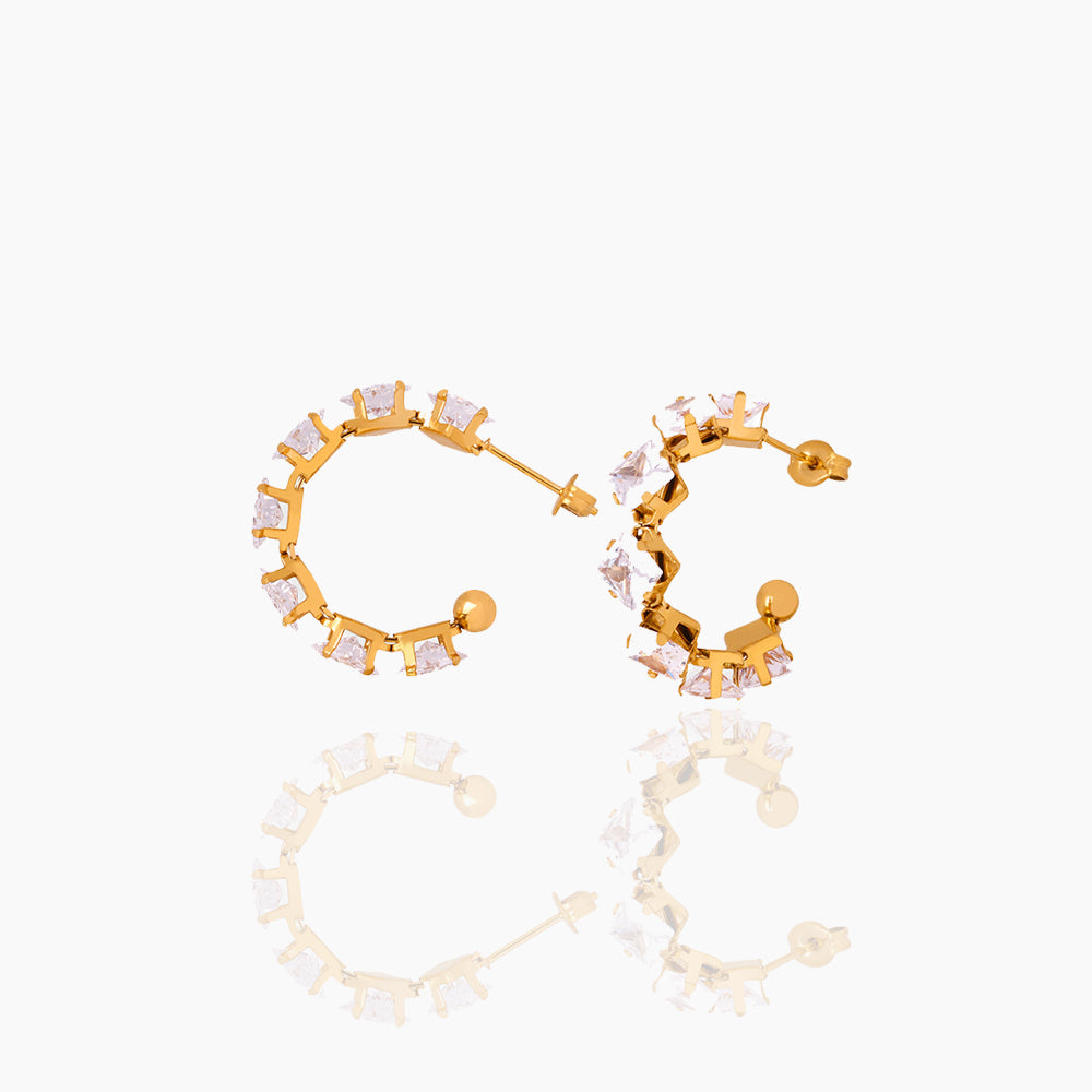 C SHAPED EARRINGS