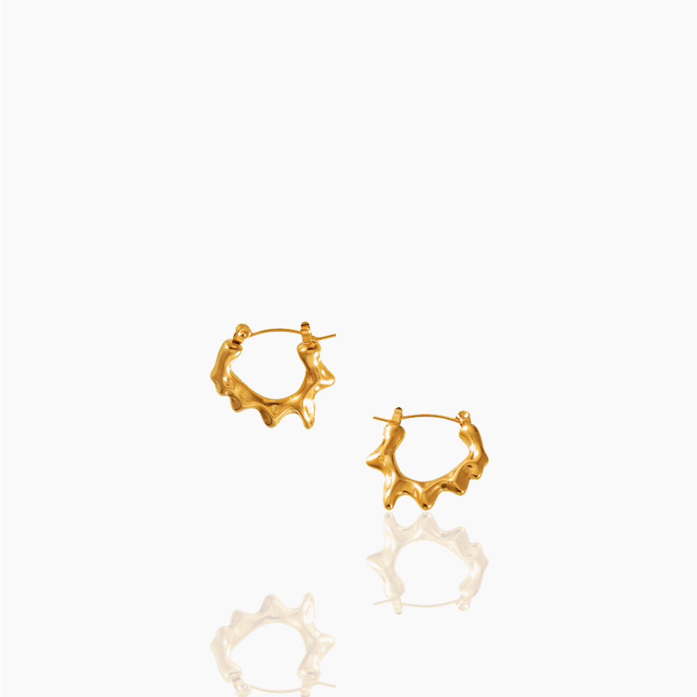C-SHAPED IRREGULAR EARRINGS