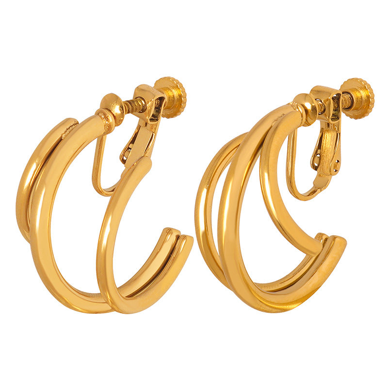 C-SHAPED EARRINGS