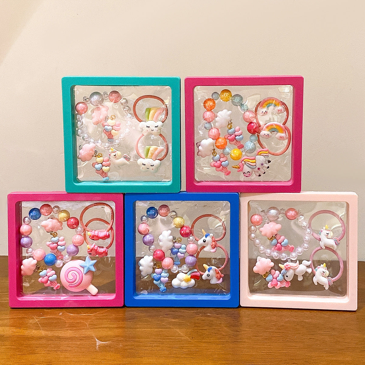 NEW CUTE UNICORN SET BIRTHDAY GIFT 5-PIECE SET