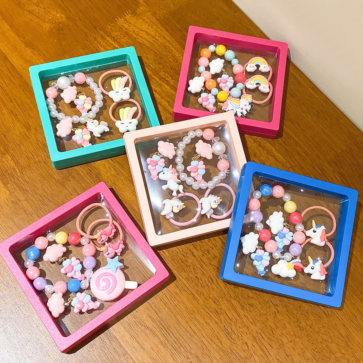 NEW CUTE UNICORN SET BIRTHDAY GIFT 5-PIECE SET