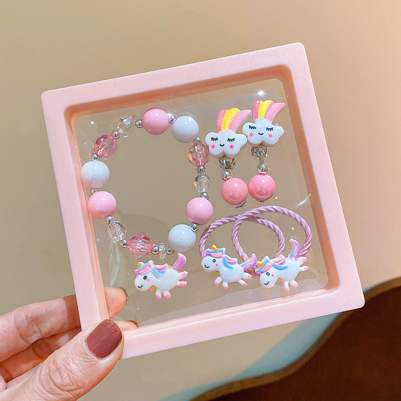 NEW CUTE UNICORN SET BIRTHDAY GIFT 5-PIECE SET