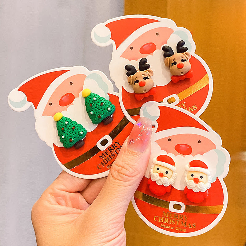 CHILDREN'S CHRISTMAS CARTOON EAR CLIP