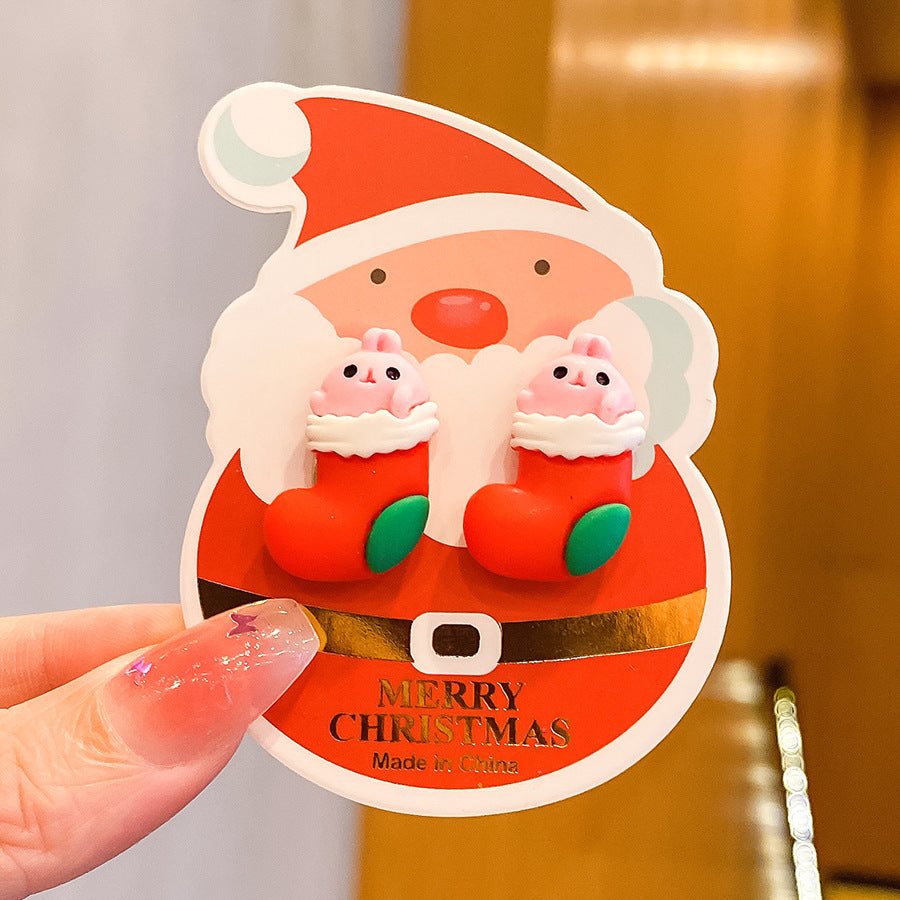 CHILDREN'S CHRISTMAS CARTOON EAR CLIP