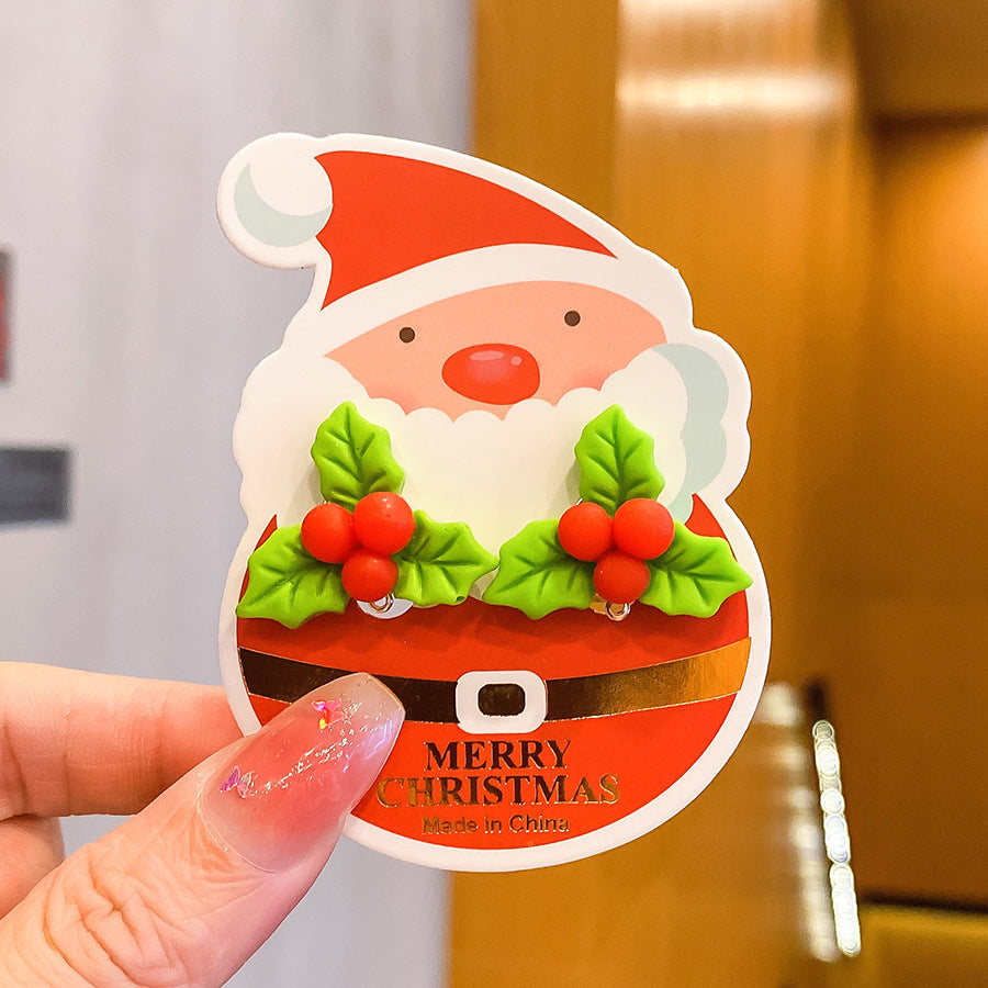 CHILDREN'S CHRISTMAS CARTOON EAR CLIP