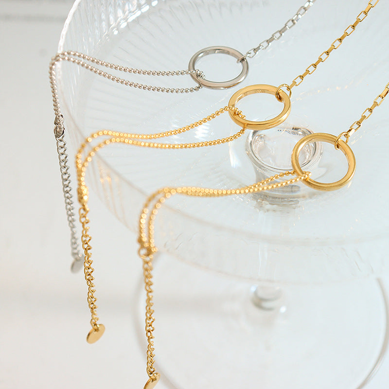 CIRCULAR SPLICED CHAIN BRACELET