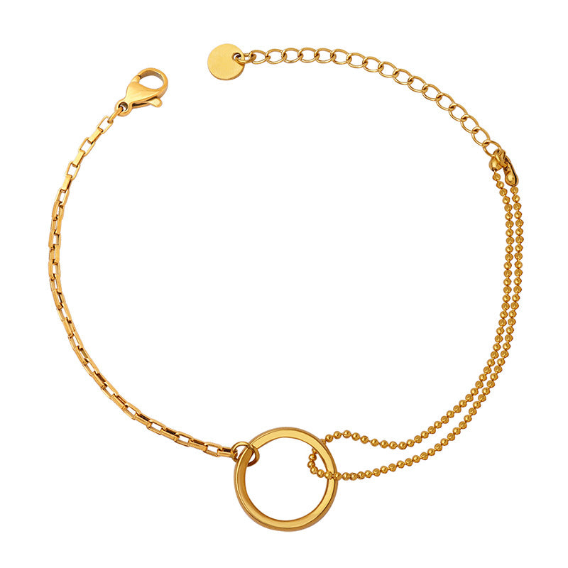CIRCULAR SPLICED CHAIN BRACELET
