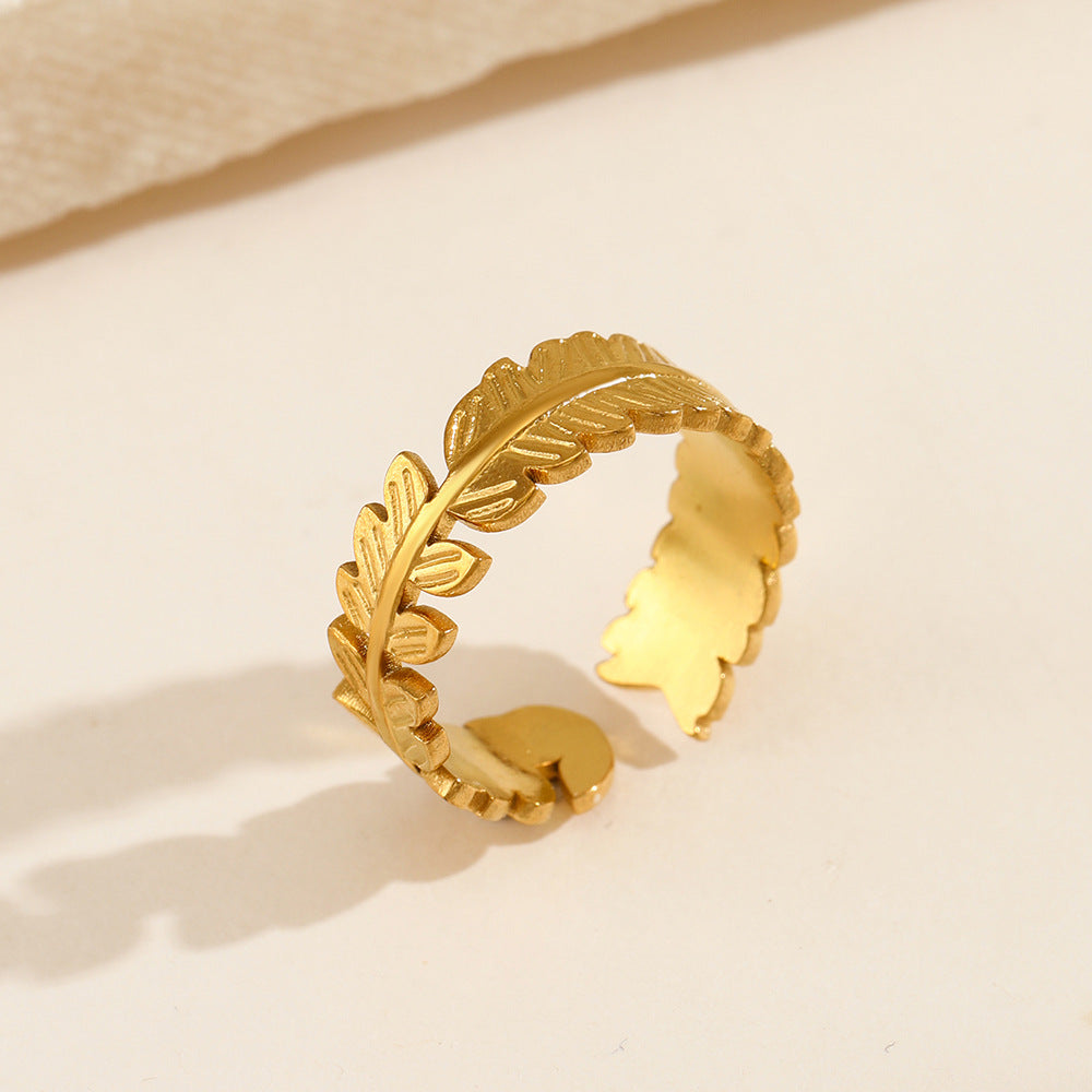 CIRCULAR LEAF RING