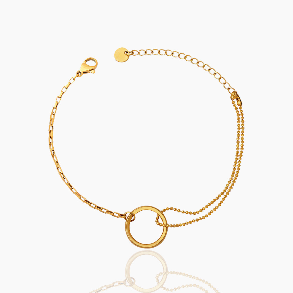 CIRCULAR SPLICED CHAIN BRACELET
