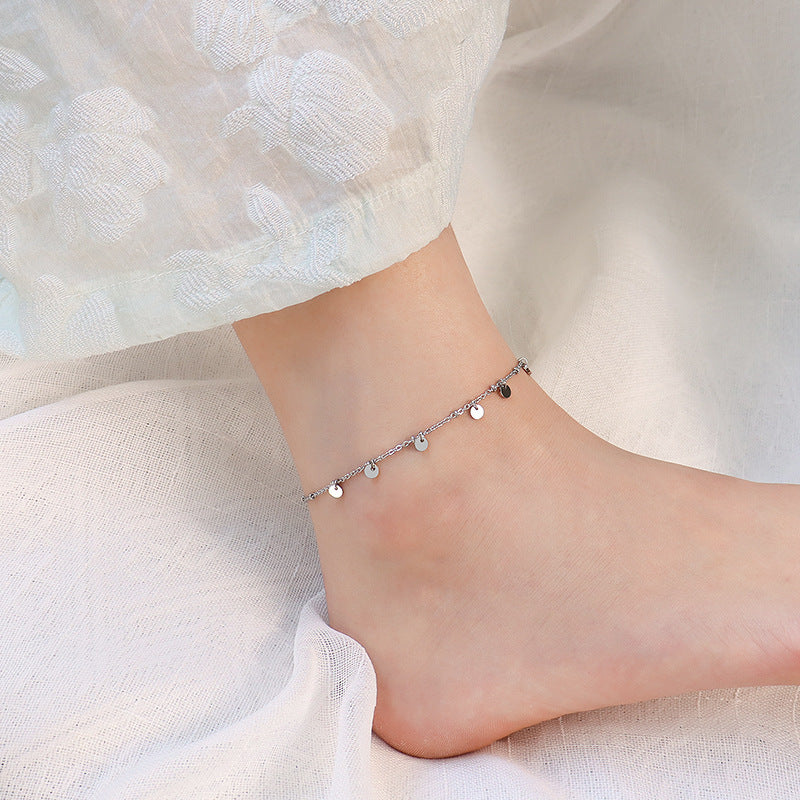 CIRCULAR TASSEL ANKLE CHAIN