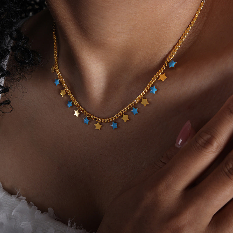 CLAVICLE CHAIN STAR NECKLACE