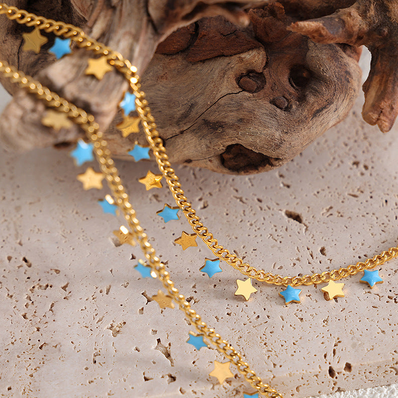 CLAVICLE CHAIN STAR NECKLACE