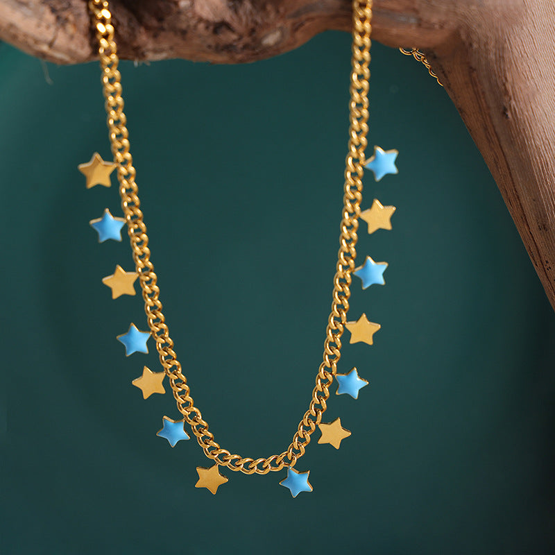 CLAVICLE CHAIN STAR NECKLACE