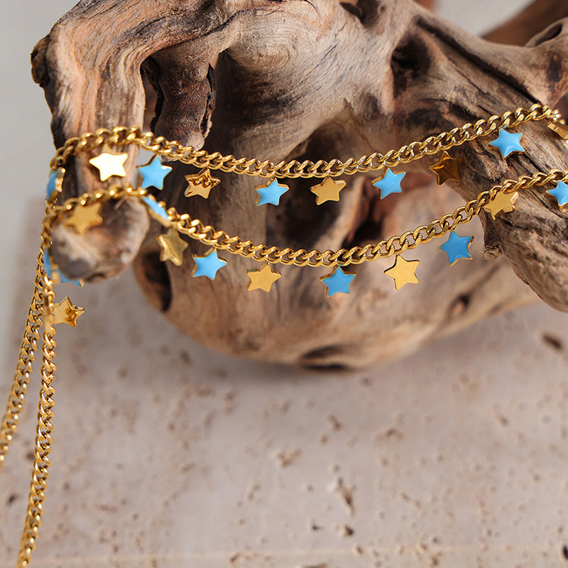 CLAVICLE CHAIN STAR NECKLACE