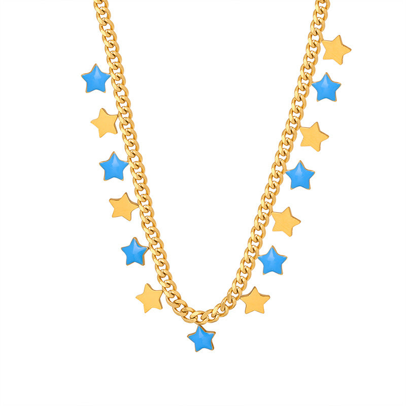 CLAVICLE CHAIN STAR NECKLACE