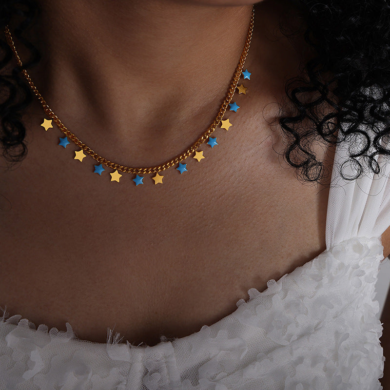 CLAVICLE CHAIN STAR NECKLACE