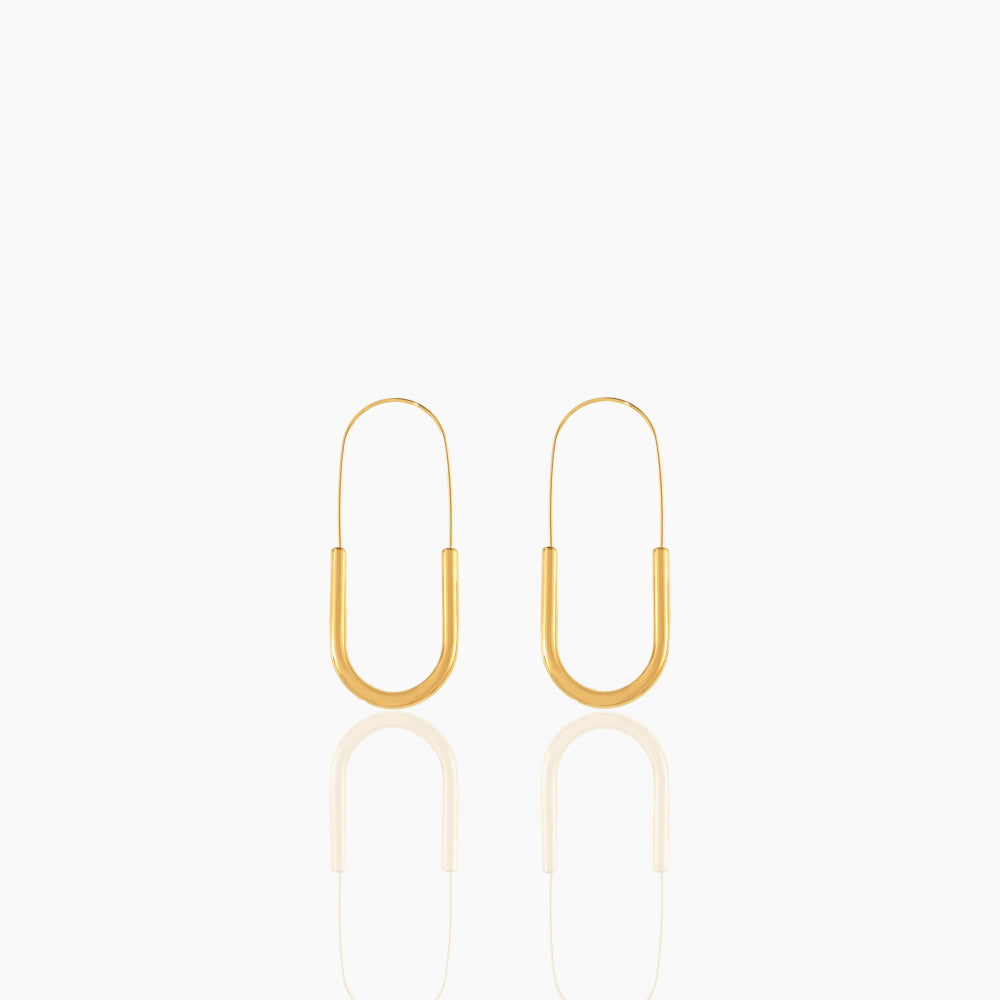 COLD WIND PAPERCLIP EARRINGS