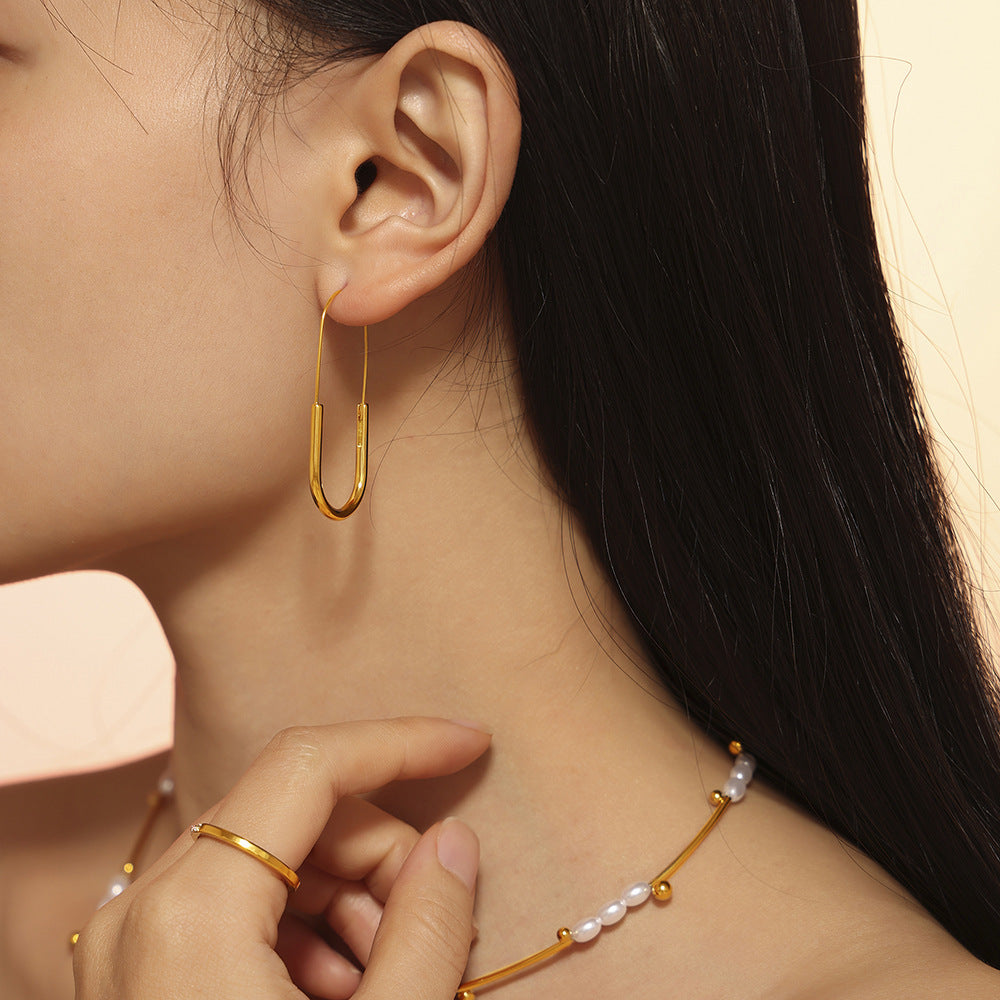 COLD WIND PAPERCLIP EARRINGS