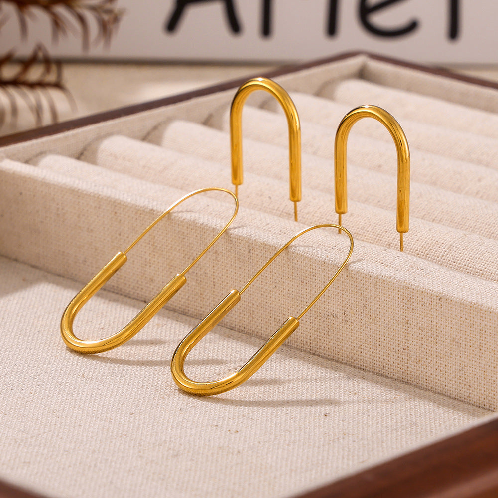 COLD WIND PAPERCLIP EARRINGS