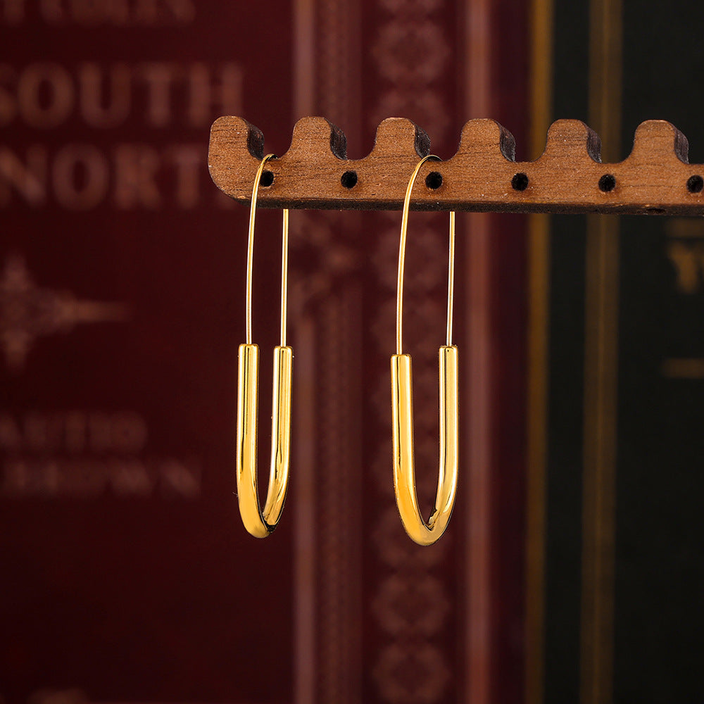 COLD WIND PAPERCLIP EARRINGS