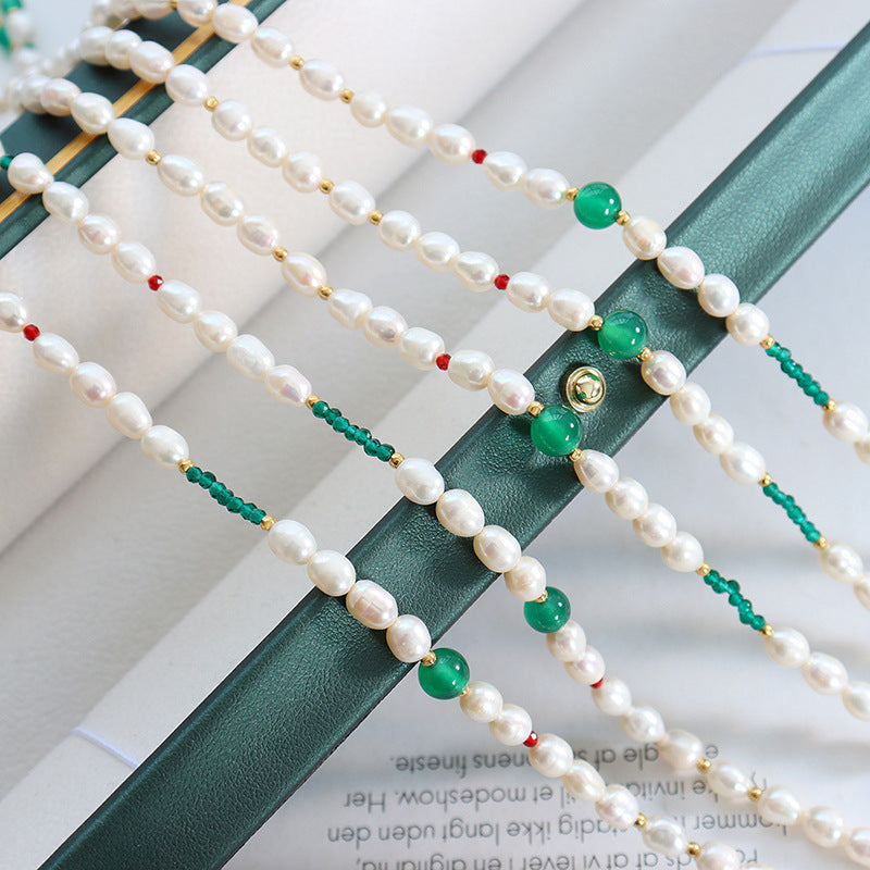 COLLAR PEARL PATCHWORK NECKLACE