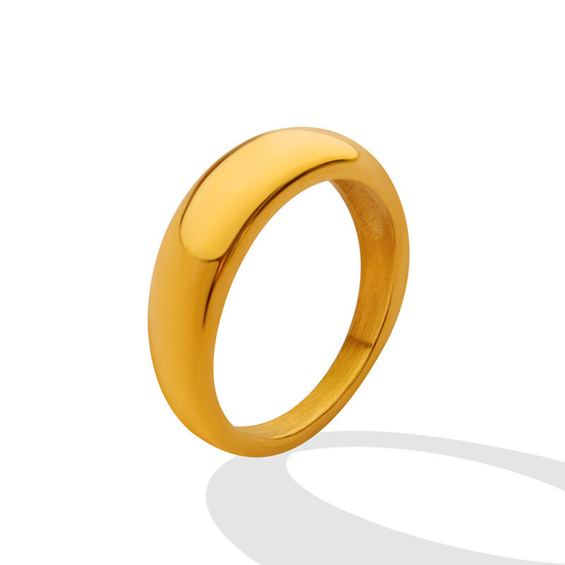 COUPLE SMOOTH PURE PLAIN RING