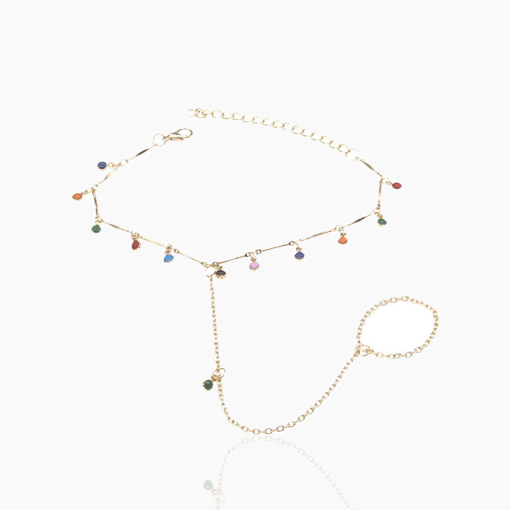 CREATIVE COLORED ANKLE CHAINS