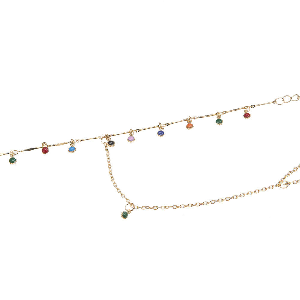 CREATIVE COLORED ANKLE CHAINS