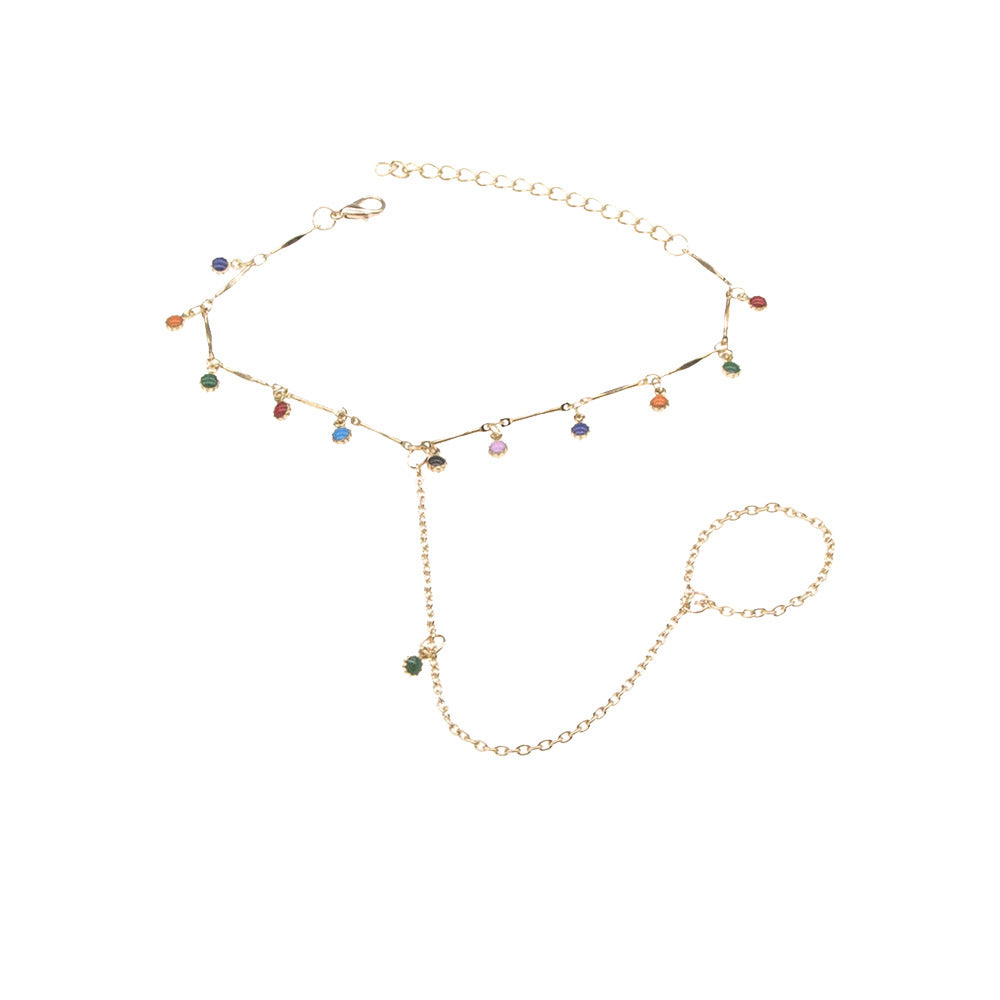 CREATIVE COLORED ANKLE CHAINS
