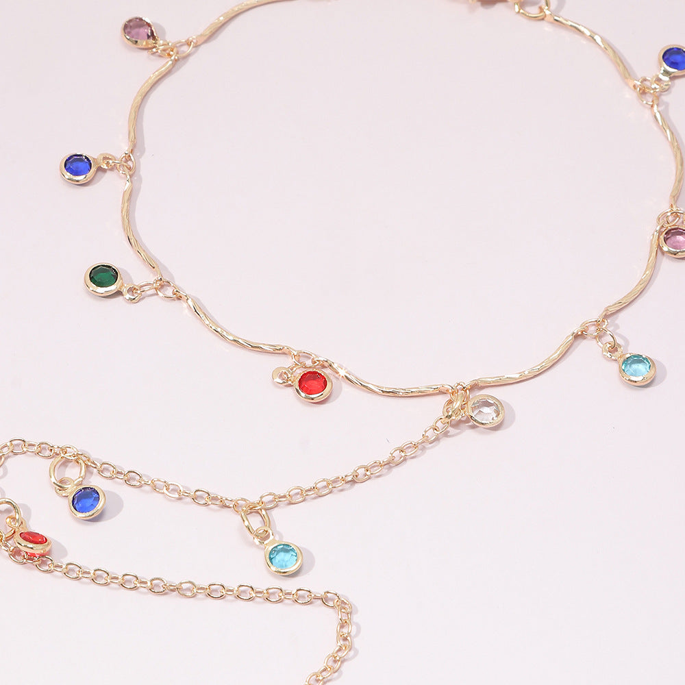 CREATIVE COLORED ANKLE CHAINS