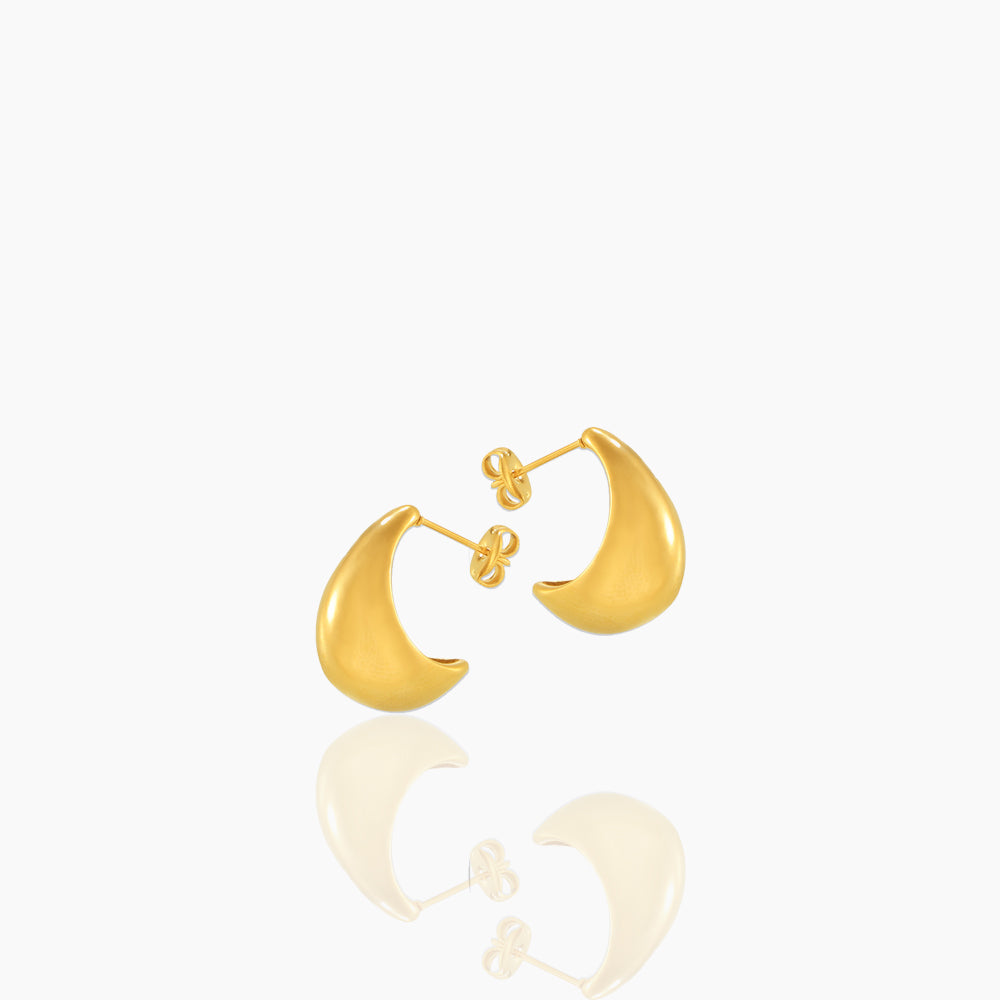 CRESCENT HOLLOW EARRINGS