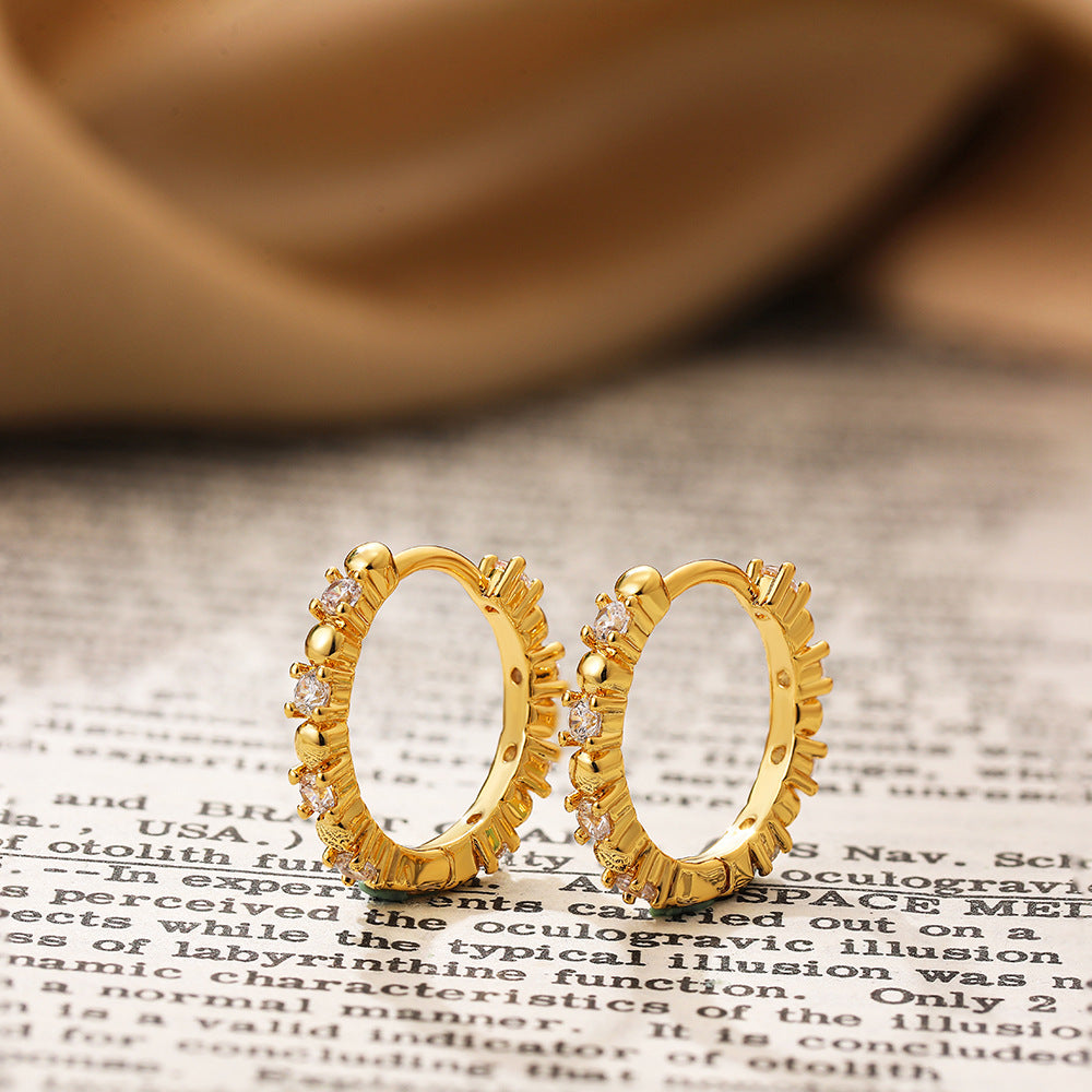 SMALL EAR BUCKLE EARRINGS