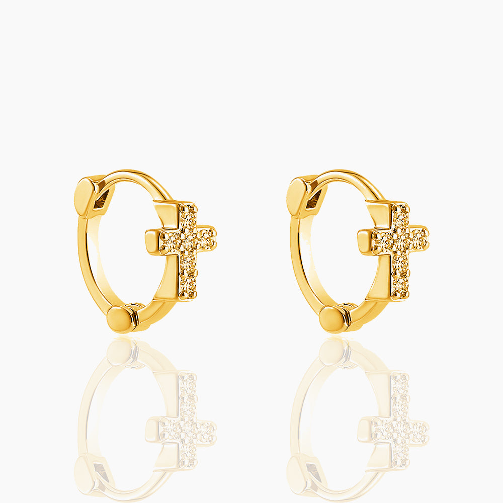 CROSS WITH EARRINGS