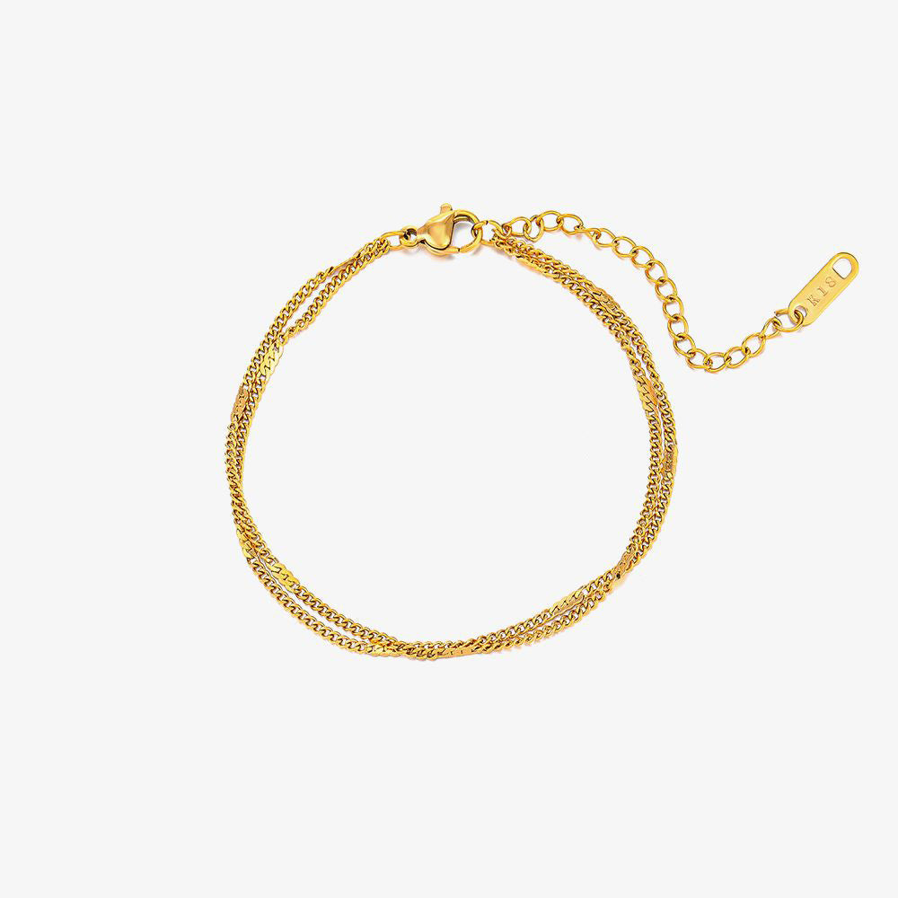 CUBAN DOUBLE LAYER BRACELET