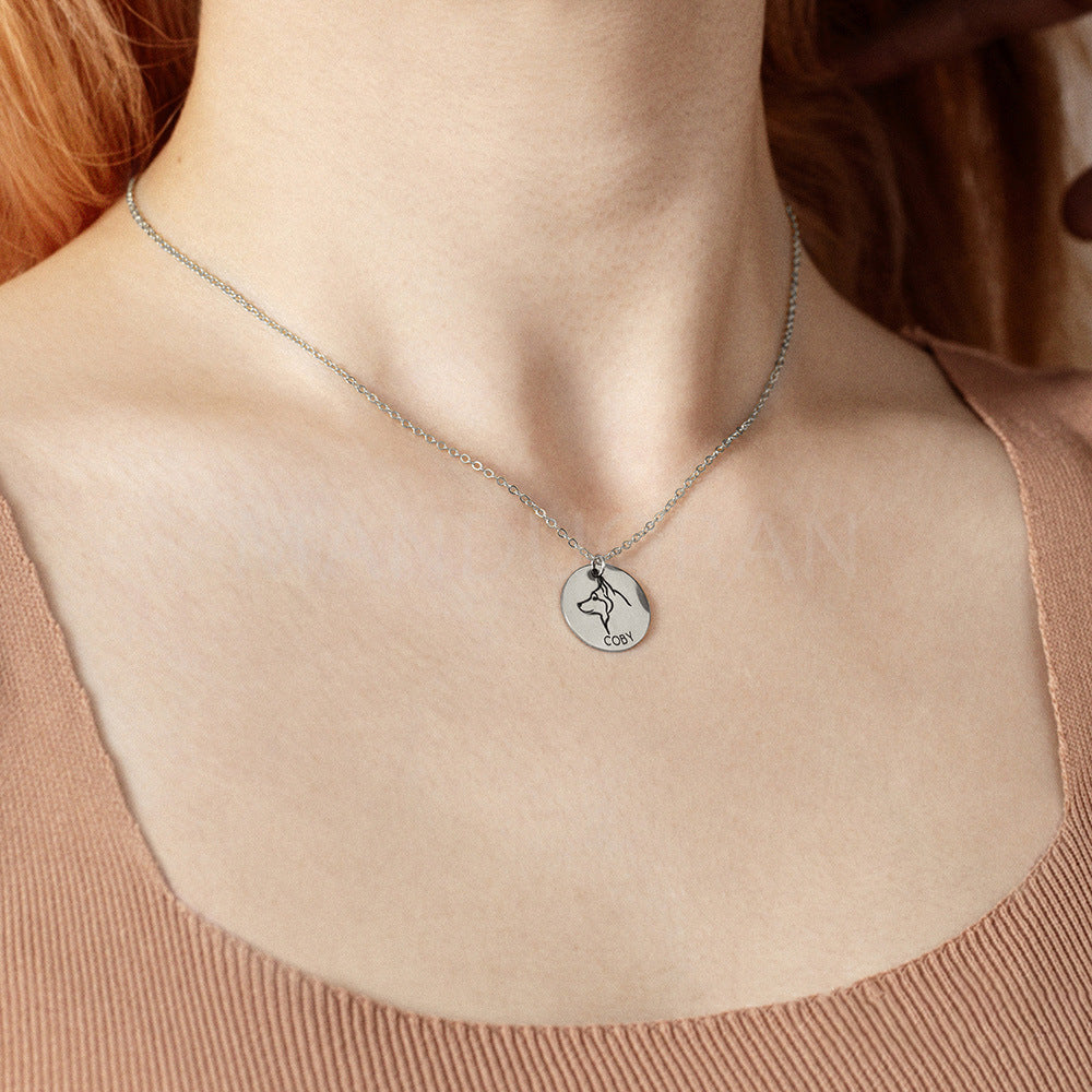 CUSTOMIZED DOG PET PENDANT NECKLACE