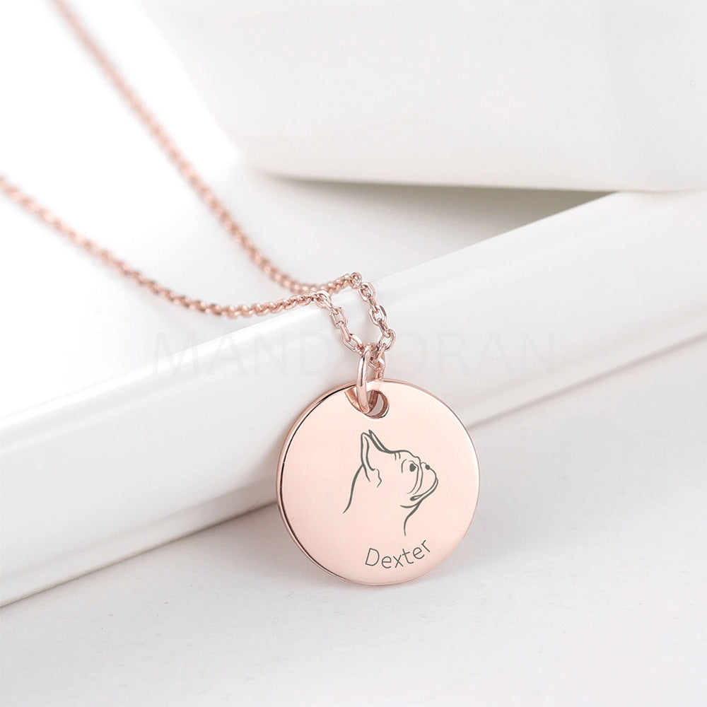 CUSTOMIZED DOG PET PENDANT NECKLACE