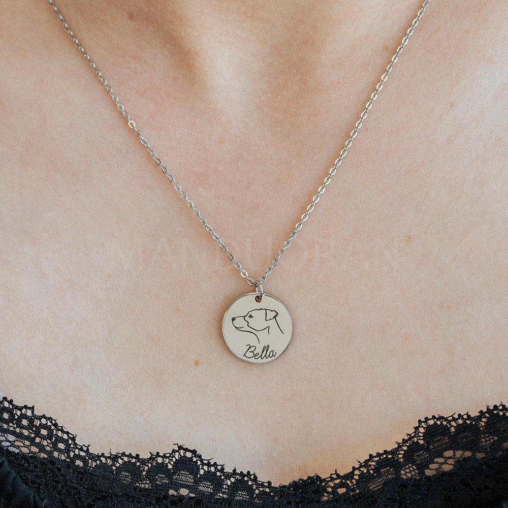 CUSTOMIZED DOG PET PENDANT NECKLACE