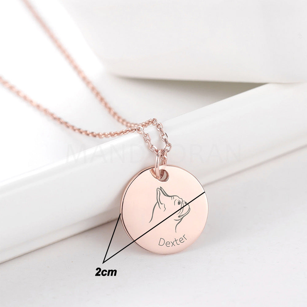 CUSTOMIZED DOG PET PENDANT NECKLACE