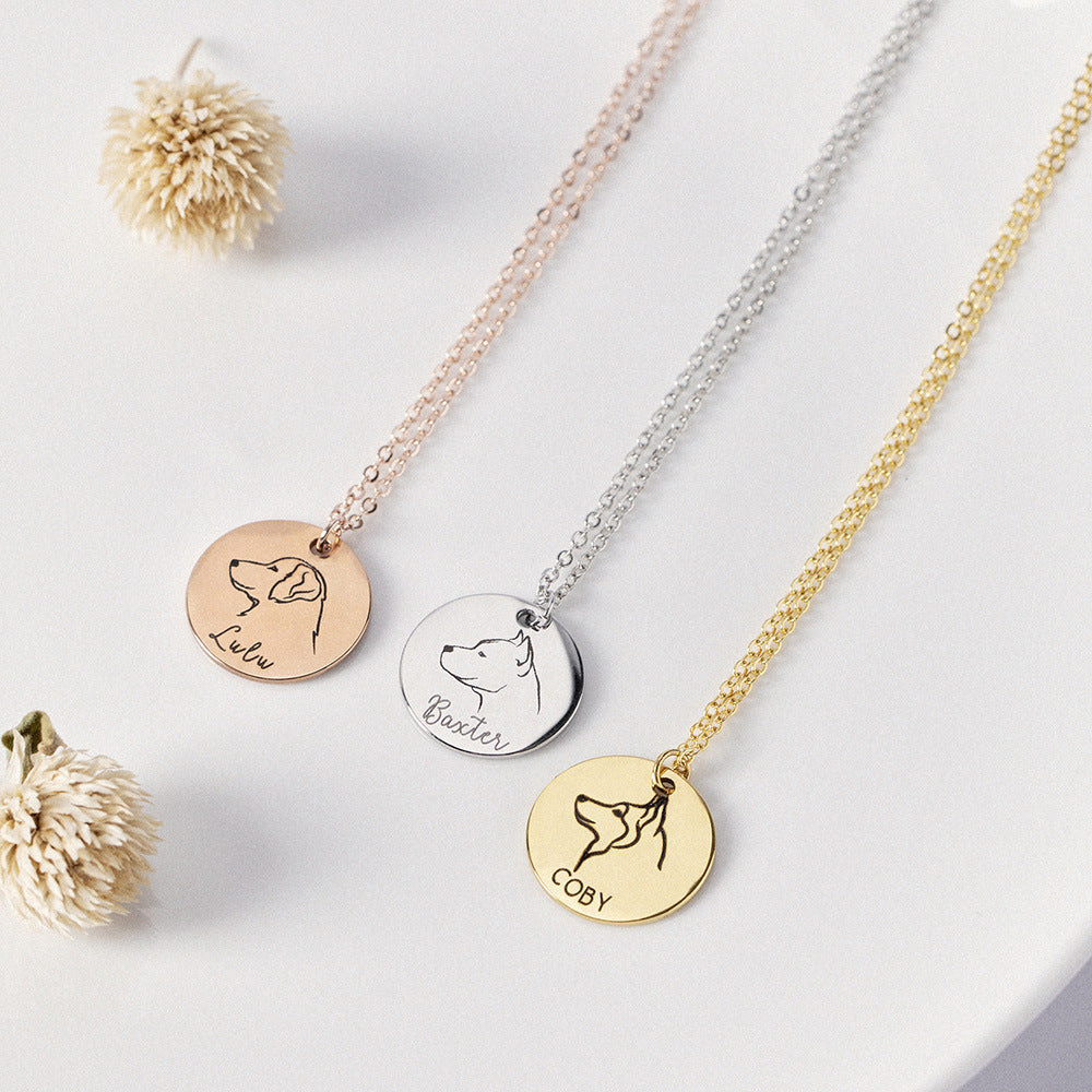CUSTOMIZED DOG PET PENDANT NECKLACE