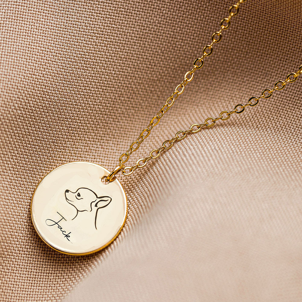 CUSTOMIZED DOG PET PENDANT NECKLACE