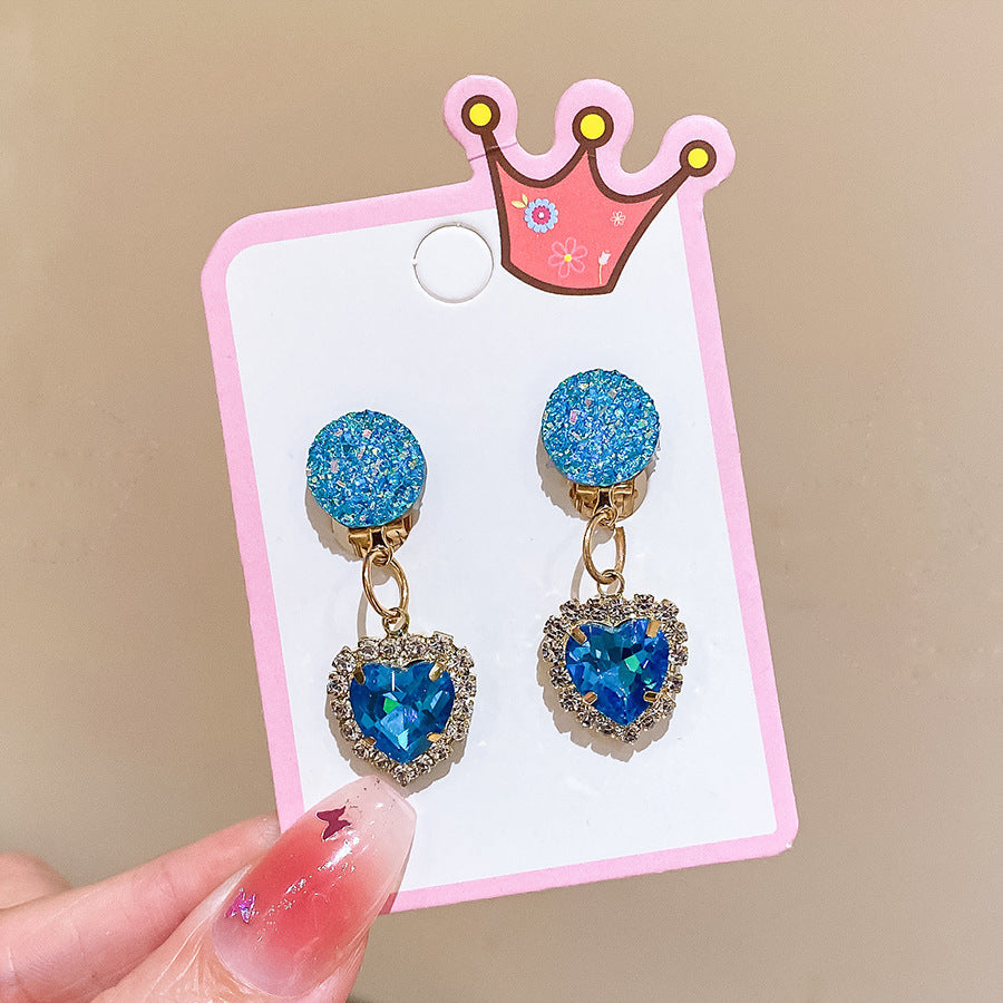 CUTE CARTOON EAR CLIP WITHOUT EAR HOLE EARRINGS