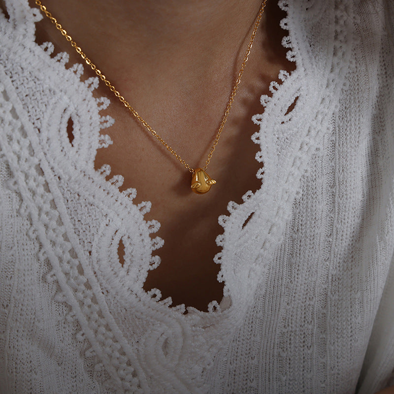 CUTE LITTLE RABBIT PENDANT NECKLACE