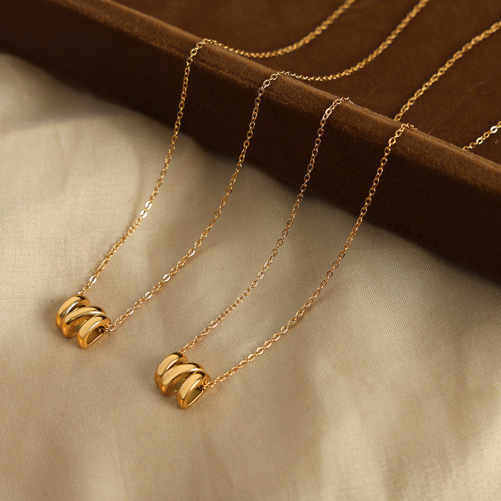 CYLINDRICAL PENDANT NECKLACE