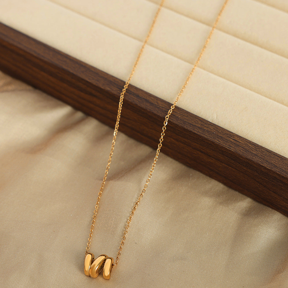 CYLINDRICAL PENDANT NECKLACE
