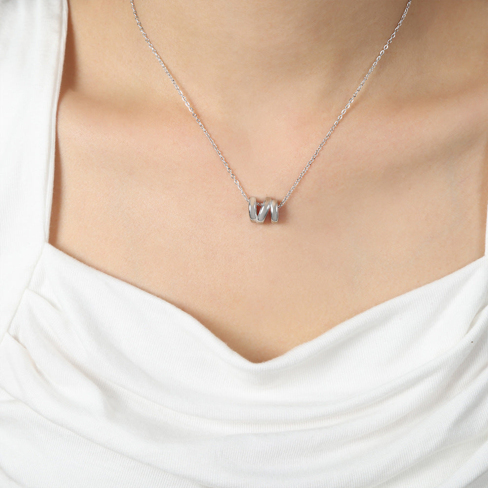 CYLINDRICAL PENDANT NECKLACE