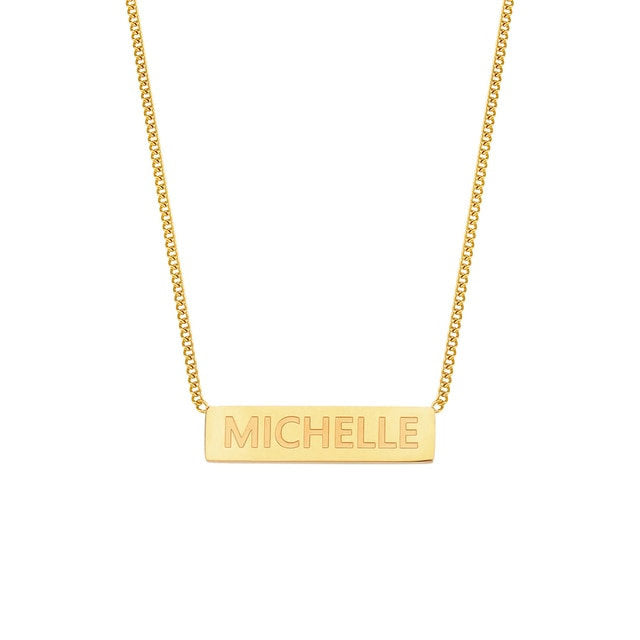 CUSTOM NAME PLATE NECKLACE